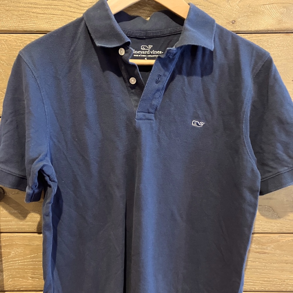 Vineyard Vines Mens SS Polo Navy Blue